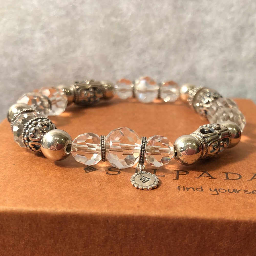 Silpada Glass Bead Sterling Silver Bracelet B2413 - Picture 7 of 15